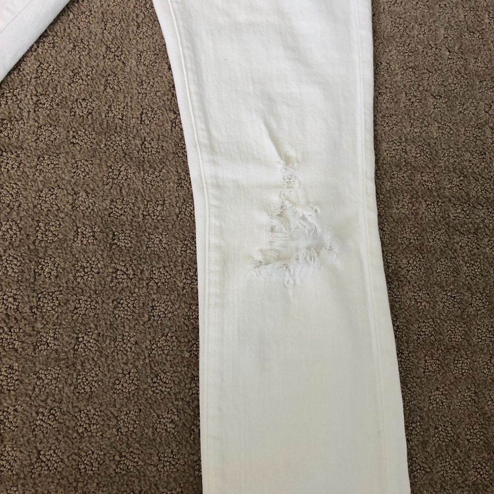 J.Brand White Distressed Jeans, Size 26 - Picture 6 of 7